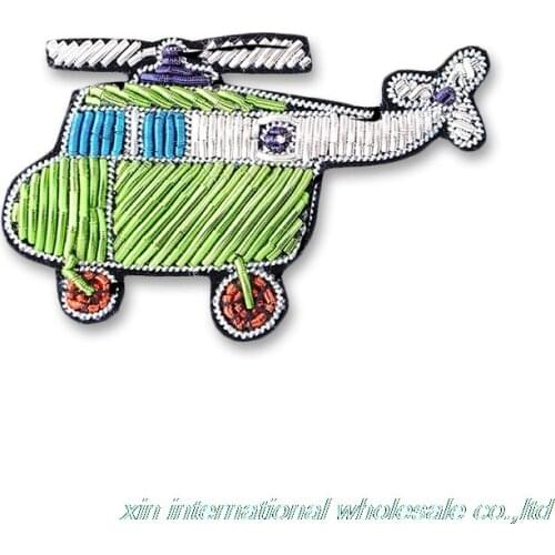 Helicopter lesbian Metal silk handmade embroidery gremio unique badge Clothes hat bag harajuku kawaii