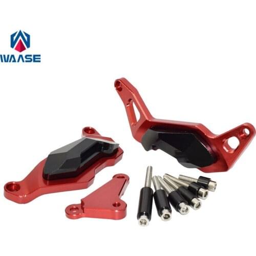 Waase Motorcycle Engine Crash Guard Pad Frame Slider Protector For Kawasaki Ninja 250 400 2018 2019 2020