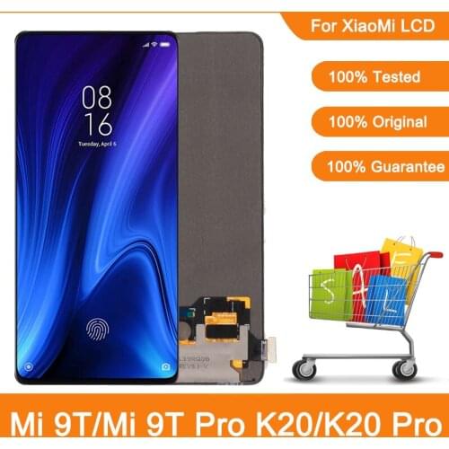Super Amoled For Xiaomi 9T Mi 9T Pro LCD Display Touch Screen Digitizer Assembly For Xiaomi Redmi K20 Pro K20 LCD Repair Parts