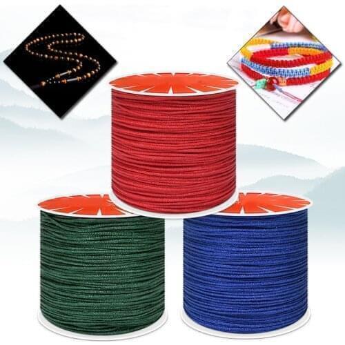 0.8mm Nylon Braided Cord DIY Handmade Jewelry Nacklace Beading Chinese Knot Craft Rope Leather Sewing Thread Accessory Supplies