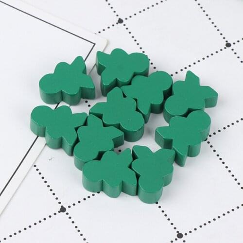 12 Colors Standard Size For Board Game Accessories 12PCS Wooden Humanoid Pawn Chess Pieces new