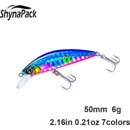 2021 Fishing Lure 50Mm 6G Artificial Bait for Fishing Baits Sinking Fishing Lure Quality Minnow Lure 3D Eyes Plastic