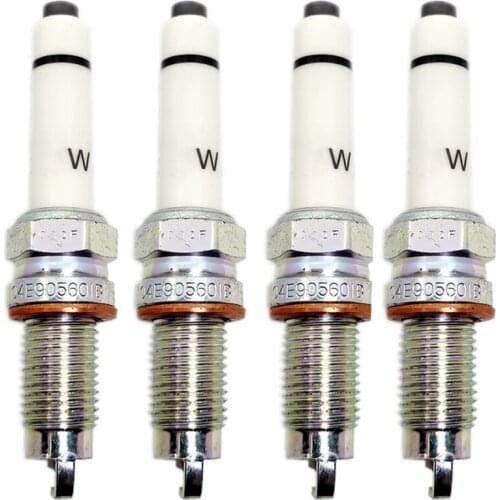 4 x 04E905601B Iridium Spark Plug fit for VW Volkswagen Beetle Golf Jetta Santana Gran Lavida Polo fit for Audi A1 A3 Q3 1.4 1.6