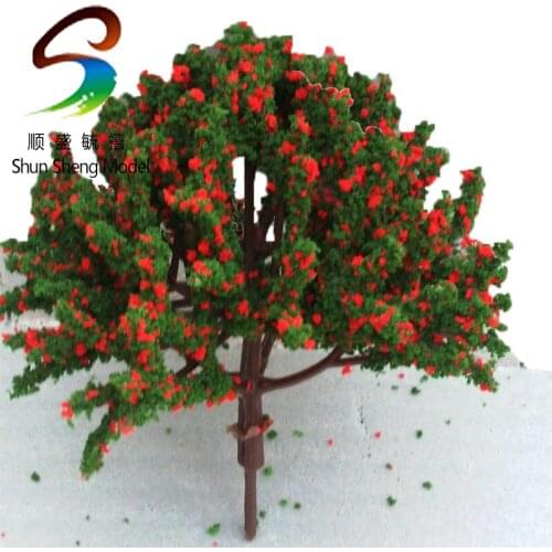 5.6 INCH APPLE tree, color tree, scale tree, architectural scale model tree