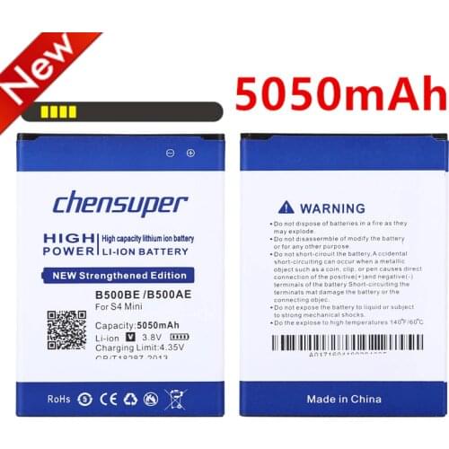 High capacity 5050mAh B500BE B500AE Battery for Samsung Galaxy S4 Mini Battery i9190 i9192 i9195 i9198 Mobile Phone Battery