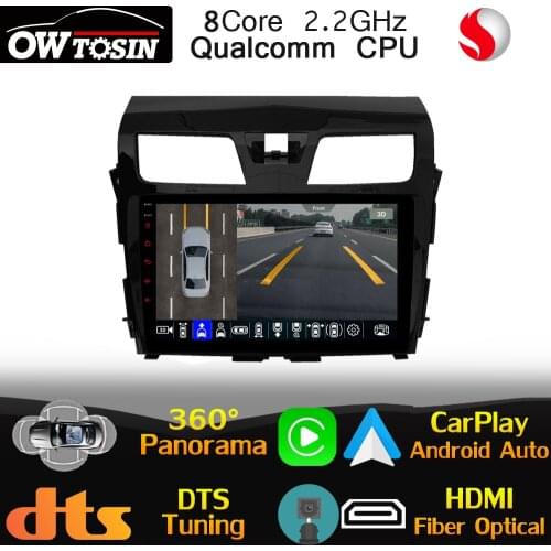 Qualcomm CPU Android For Nissan Teana 3 Altima 5 L33 2013-2020 Car Multimedia CarPlay Radio GPS Navi 360 Panoramic 4G LTE WiFi