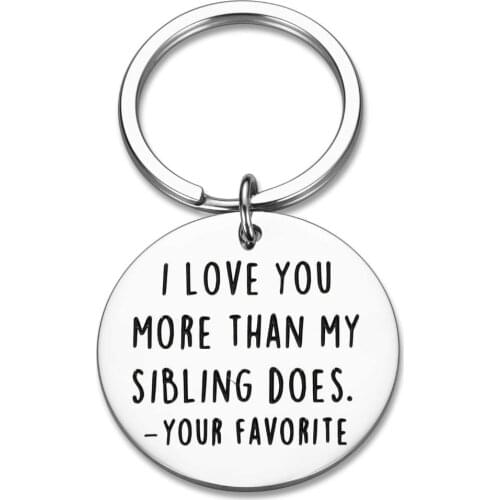 Funny Mothers Day Keychain Gifts for Mom Dad Mother Father Day from Son Daughter Kids Mommy Daddy Birthday Appreciation Present