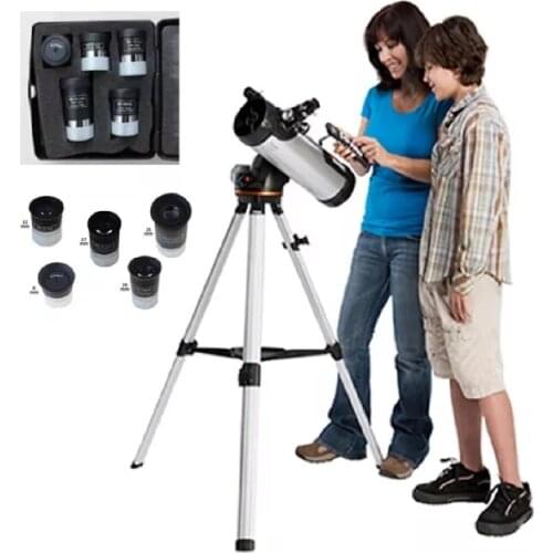 Celestron 114LCM 114mm f/9 Computerized Newtonian GoTo Reflector Astronomical Telescope for Beginners