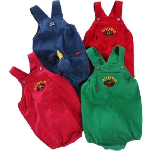 Kids Jeans Pants Children Winter Clothing With Dinosaur Tail Overalls For Boys And Girls Designer Jumpsuits For Little Child