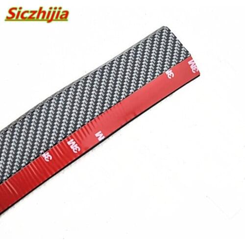 2.5 m front bumper lip carbon fiber rubber spoiler protector for Mercedes-Benz A B C E S G M ML GLK CL CLK CLS E GL R SL SLK