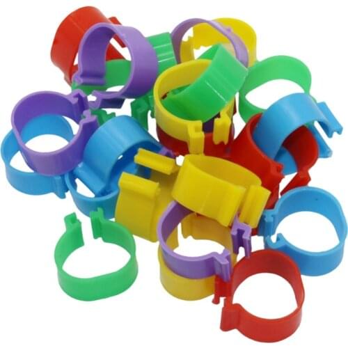 50 PCS Chicken Hen Pigeon Foot Rings Leg Poultry Dove Birds Chicks Duck Parrot Clip Rings Band Quail Ring Inner diameter 16mm