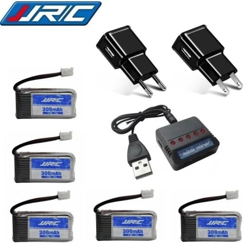 Lipo Battery Charger Set For JJRC H56 3.7V 300mAh For JJRC H56 T2G Drone Battery RC Quadcopter Spare Part Lipo Battery 5pcs/lots