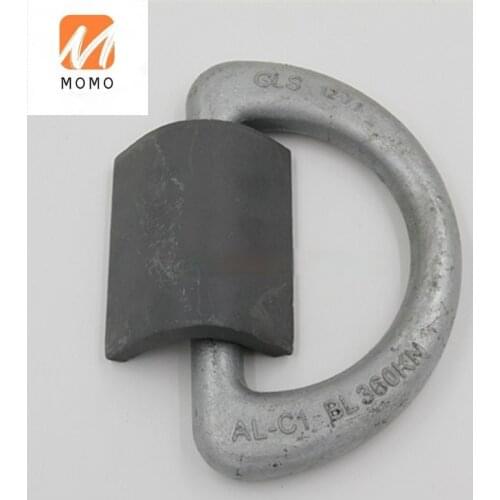 Forged Self Colour Container Lashing D Ring with Clamp