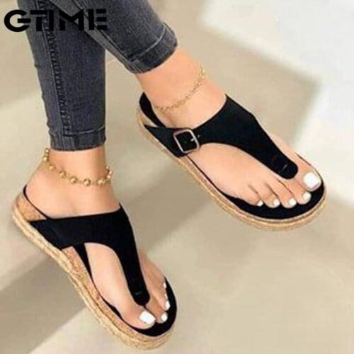 Summer Women Sandals British Fashion Flip Flops Cork Trend Men Women Flip Flops Outdoor Slippers 2021 Trend Shoes #SJPAE-66