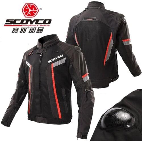 2018 Summer SCOYCO Mesh breathable Cycling Clothing Motorcycle Jacket JK72 Motocross Motorbike jackets waterproof of 450D oxford