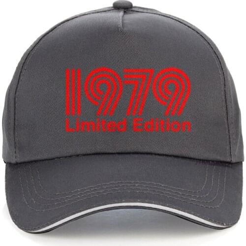 1979 Limited Edition red Text Cool Baseball cap Cool summer Casual pride hip hop hat Men women adjustable snapback hat bone