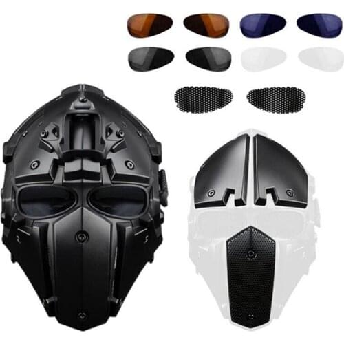 90 New Tactical Outdoor Riding Helmet Mask Integrated Baotou Helmet Optional Transparent Protective Helmets CS Field Equipment