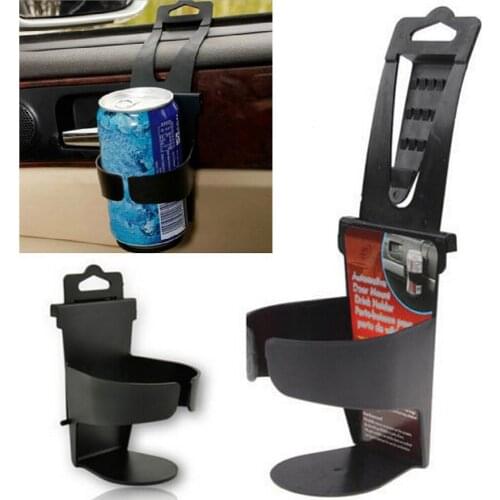 Universal Vehicle Car Truck Door Mount Drink Bottle Cup Holder Stand Black Car Interior Accessories