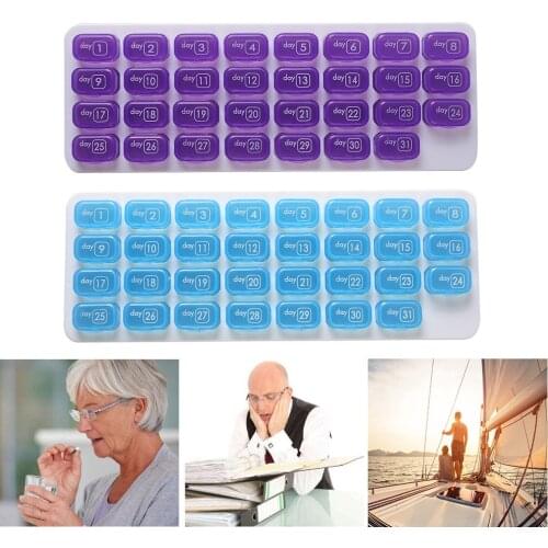 Practical Grids Pill Case jewelry storage Adjustable Plastic Compartment Storage Box Jewelry Earring Bin Case Container Storage