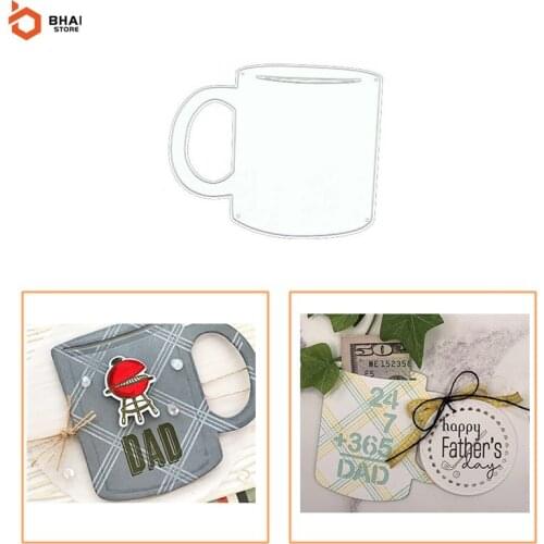 Cutting Dies 2021 New Arrival Cup Metal Stencil for DIY Scrapbooking Paper Card Making Embossing Christmas Craft Dies