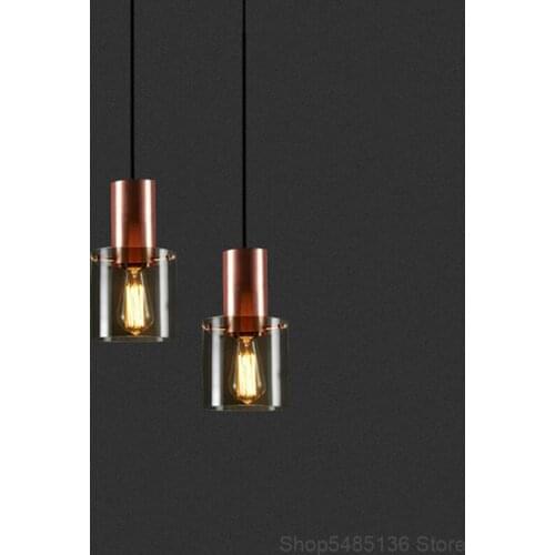 Nordic Modern Living Room Glass Pendant Lights Light Luxury Bedside Kitchen Hanging Lamp Bar Stair Dinning Room Light Fixtures