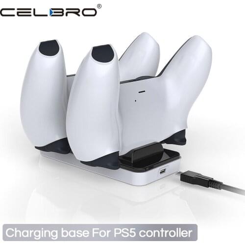 Dual Fast Charger for PS5 Wireless Controller USB 3.1 Type-C Charging Cradle Dock Station for Sony PlayStation5 Joystick Gamepad