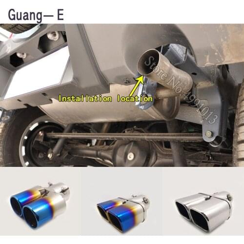 For Suzuki Jimny 2007-2019 car stickers cover muffler exterior back end pipe dedicate exhaust tip tail outlet ornament 1pcs