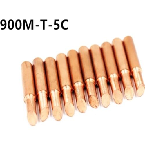 10pcs 900M-T-5C pure copper Iron tip 900M-T tip for hakko soldering rework station