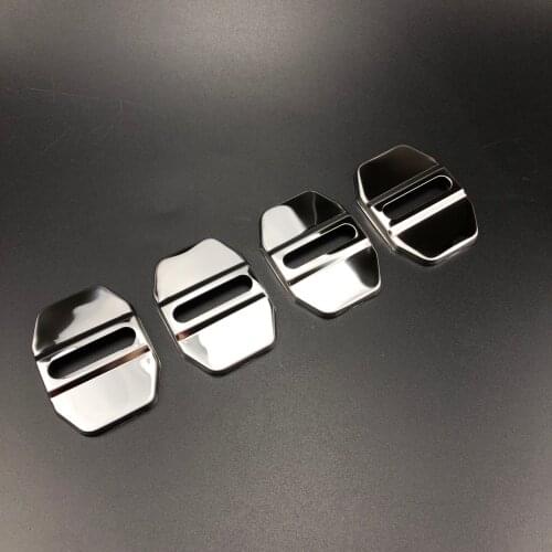 2pcs/set Car Door Rust Resistant Door Lock Buckle Cover Case For Mini Cooper S Hatchback F55 F56 Car Styling Accessories