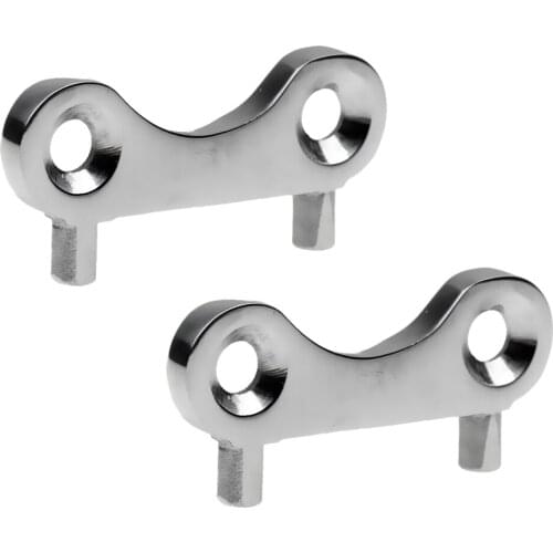 2pcs 316 Stainless Steel Marine Boat Yacht 38mm/1.5'' Gas Water Fuel Tank Deck Fill Filler Spare Key Replacement Plate Tool