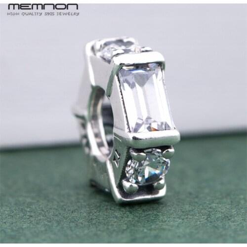 2018 Christmas gift DIY silver charms Ice Sculpture Spacer beads 925 sterling silver bead fit charm bracelets DIY Memnon jewelry