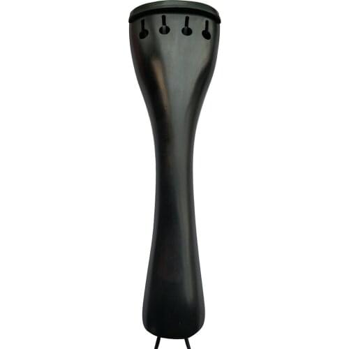 High quality 1pcs blank double bass tailpieces 4/4 with tail gut ,nature Ebony
