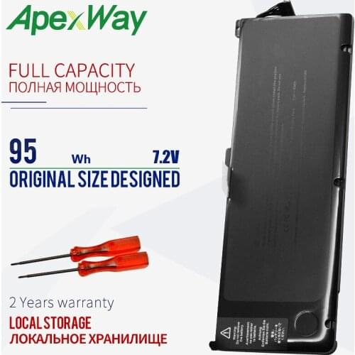 7.4V 95Wh Laptop Battery A1309 For Apple MacBook Pro 17" A1297(2009 Version) MC226LL/A MC226J/A MC226 MC226ZP/A MC226TA/A