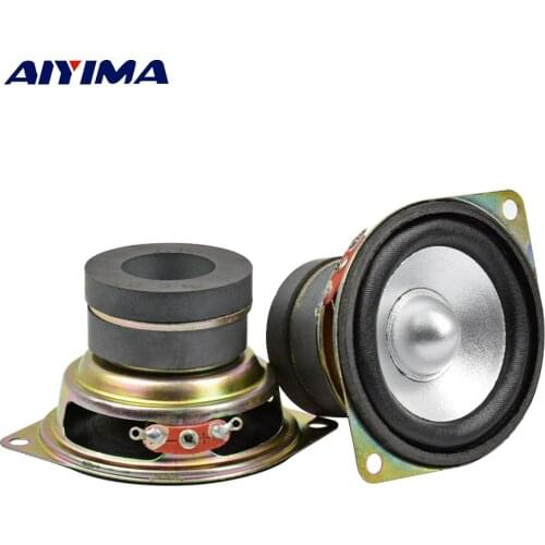 AIYIMA 2Pcs Mini Audio Portable Full Range Speakers 2 Ohm 3 W Loudspeaker LCD TV Computer Speaker For Home Theater Sound System