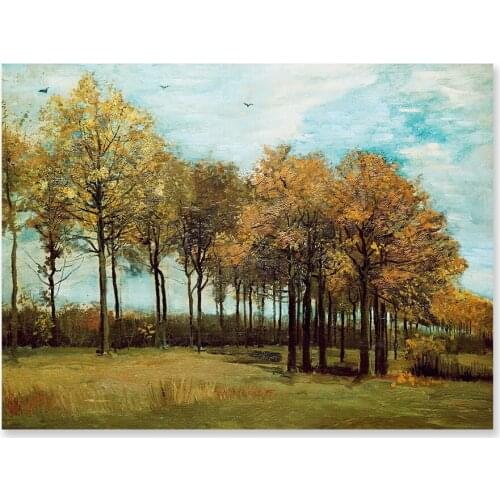 Autumn Landscape Diamond Embroidery Full Round 5D Diy Diamond Mosaic Diamond Painting Cross Stitch Rhinestone Decor Van Gogh