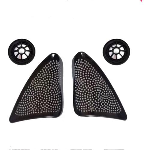 Car 1 series 3 compartment front door tweeter trim cover plus tweeter for bmw F20 2011-2018 loudspeaker tweeter panel shell