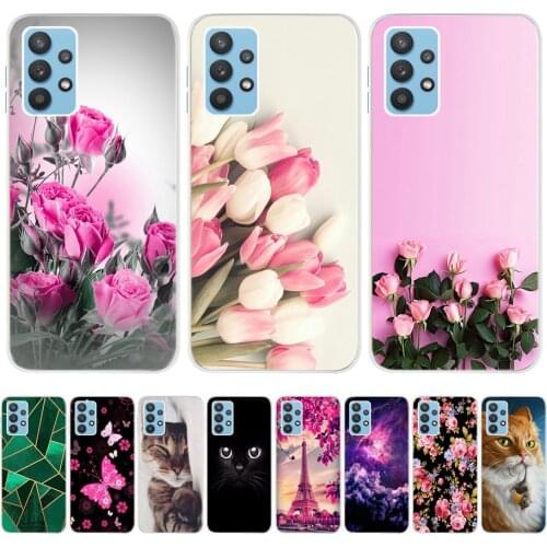 For Samsung A32 Case 2021Cartoon Soft TPU Bumper Cover Fundas For Samsung Galaxy A32 4G A325F galaxyA32 6.4" Coque Shells Capas