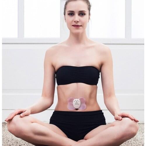 Cheap electric neck massager back Mini Losing Weight Slimming Butterfly Body Muscle Massager Arm Leg Pain Relief Massage pad