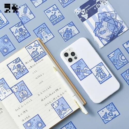 30sheets/set Sticker Set Space Series Diy Cute Stickers Ins Style Scrapbooking School Suppliers Stationery Art Supplies
