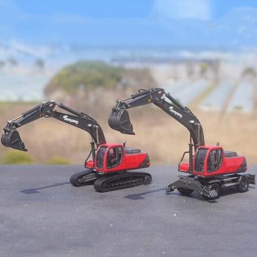 1/50 Original Zhanyang Wheel Excavator Excavator Alloy Casting Construction Machinery Model Collection Childrens Toys