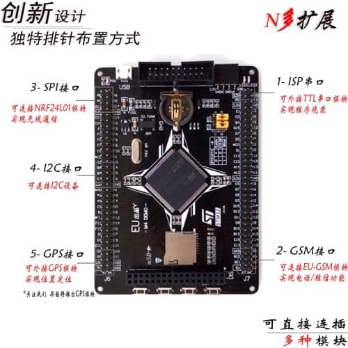 EU-STM32F407ZG Development Board STM32-M4 Small System Board Core Board STM32 Learning Board