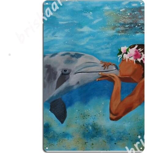 Hawaiian Kissing Metal Signs Mural Painting Printing pub Garage Club Tin sign Posters