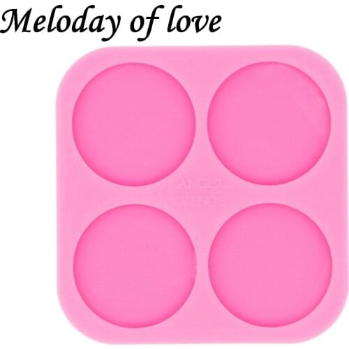 Glossy Circle Epoxy Resin on Top Phone Grip Molds Silicone Mold Diy Making Fits on Badge Reel DY0451