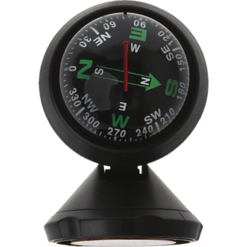 652F Mini Car Compass Flexible Navigation Dashboard Auto Ball Cup Vehicle Adhesive