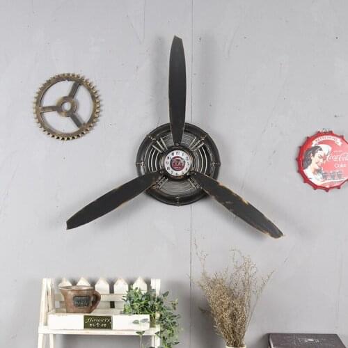LOFT INDUSTRIAL WIND AIRCRAFT PROPELLER METAL WALL DECOR DECORATION WALL DECORATIONS PENDANT HANGING ORNAMENTS CRAFTS