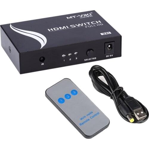 MT-SW301-MH HDMI 1.3 switcher 3 Port to 1 HD DVD 1920*1440 switcher with remote control