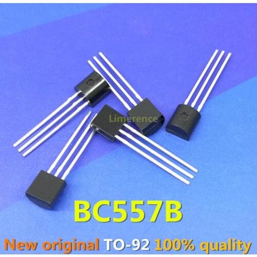100PCS BC557B TO-92 BC557 TO92 557B new and original IC Chipset new and original IC Chipset