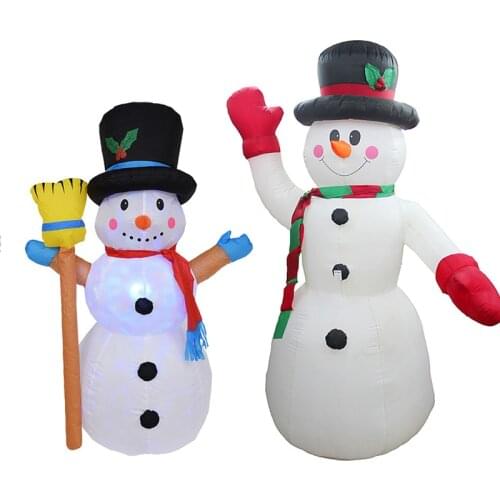 Inflatable Santa Claus Christmas Decoration For Hotel Supper Market Inflatable Snowman Blow Up Xmas Ornaments Toy New Year Decor