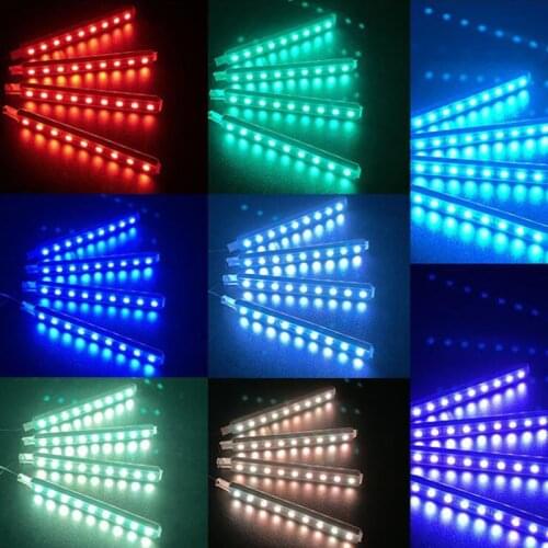 NEW Auto LED RGB Interior Atmosphere Strip Light Decorative Foot Lamp For Honda Civic CRV Accord Odeysey Crosstour FIT Jazz City