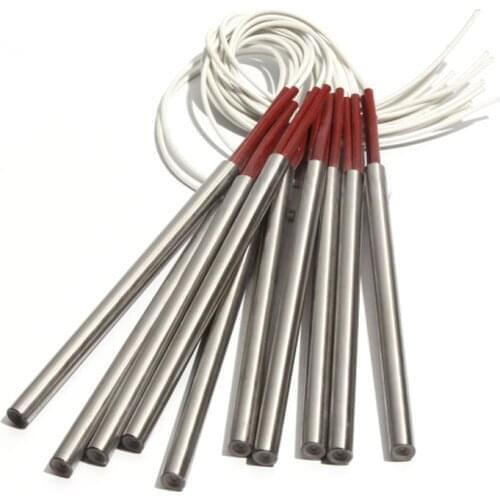 5PCS 10mm Diameter 225~255mm Length Cartridge Heater 304SS Tubular Electric Mold 700/720/750/780/800W Heating Resistance Element